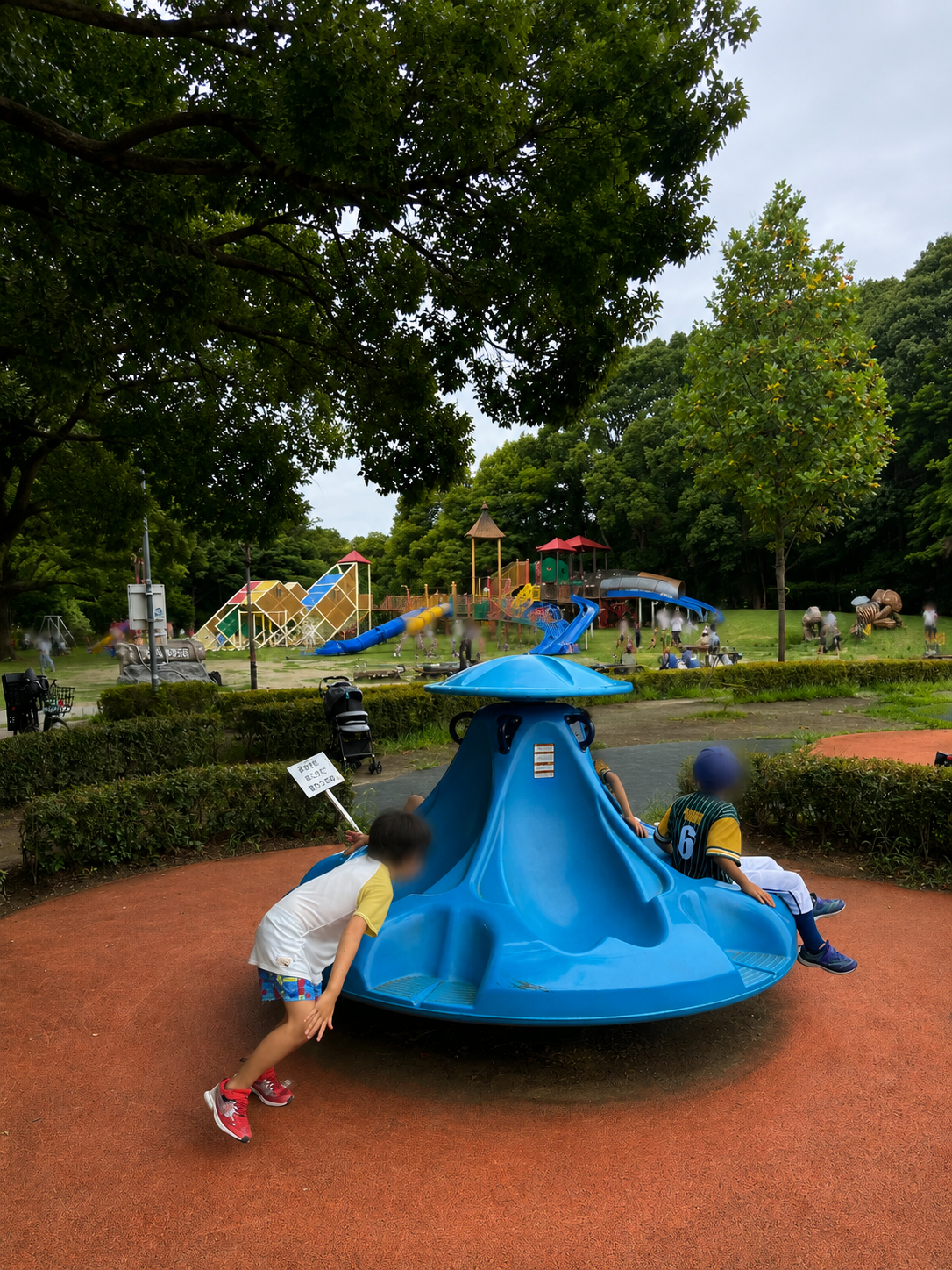 わんぱく広場の回転遊具